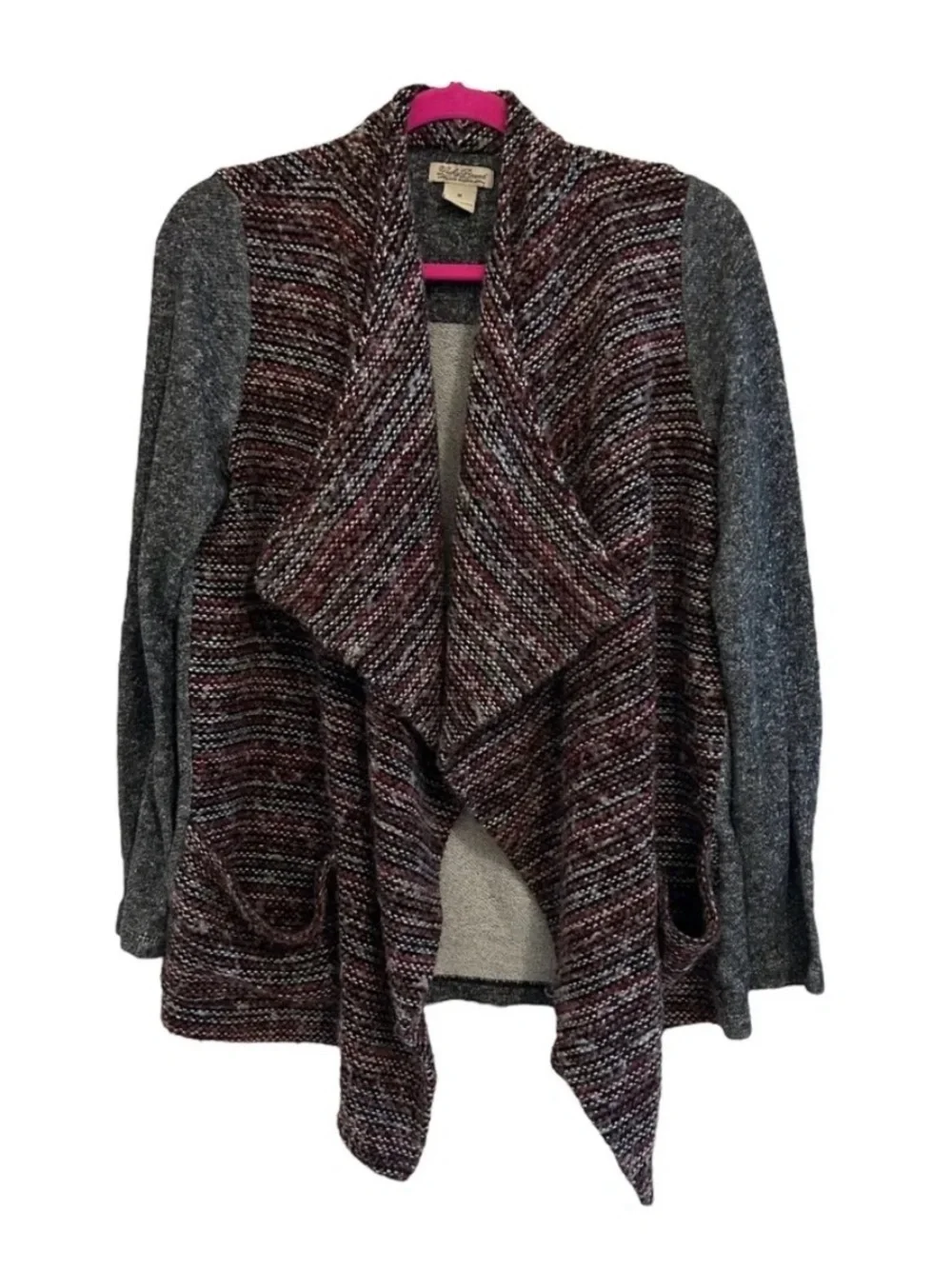 LUCKY BRAND Long Sleeve Brushed Knit Wool Blend Sweater Cardigan M